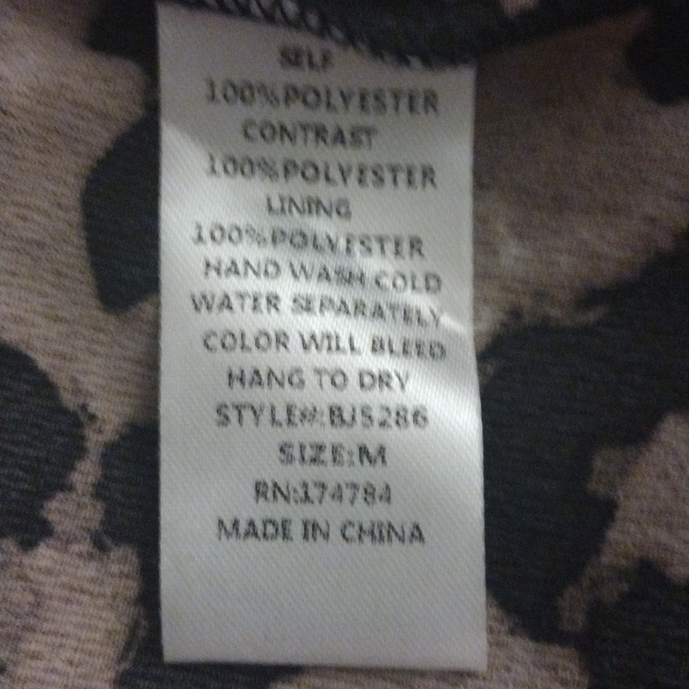 Blithe Edite Mode Strapless Black Corset Animal Print Wide Leg, Size Medium - Picture 9 of 10